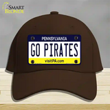 Go Pirates Novelty License Plate Hat Tag Cotton / Dark Brown