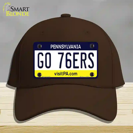 Go 76ers Novelty License Plate Hat Tag Cotton / Dark Brown