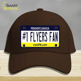 Number 1 Flyers Fan Novelty License Plate Hat Tag Cotton / Dark Brown