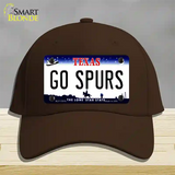 Go Spurs Novelty License Plate Hat Tag Cotton / Dark Brown