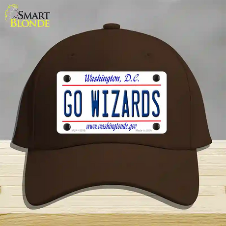 Go Wizards Novelty License Plate Hat Tag Cotton / Dark Brown