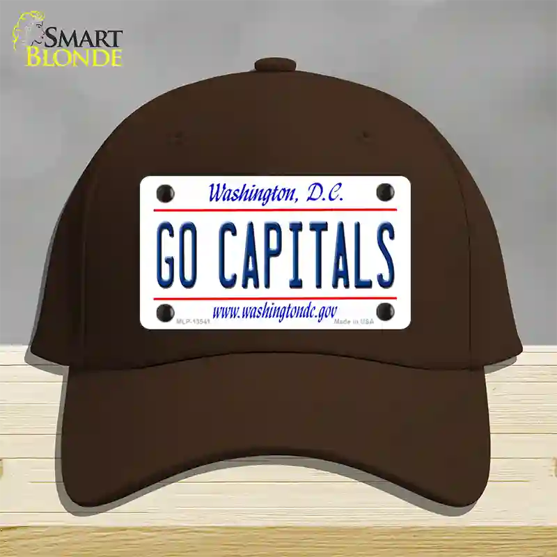 Go Capitals Novelty License Plate Hat Tag Cotton / Dark Brown