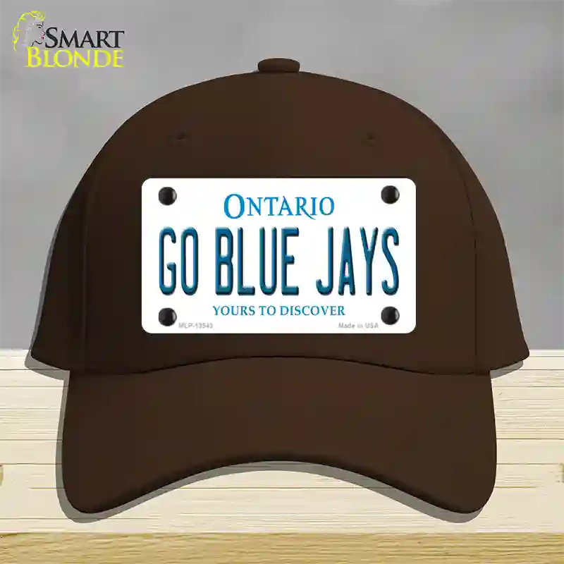 Go Blue Jays Novelty License Plate Hat Tag Cotton / Dark Brown