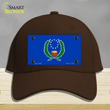 Pohnpei Flag Novelty License Plate Hat Cotton / Dark Brown