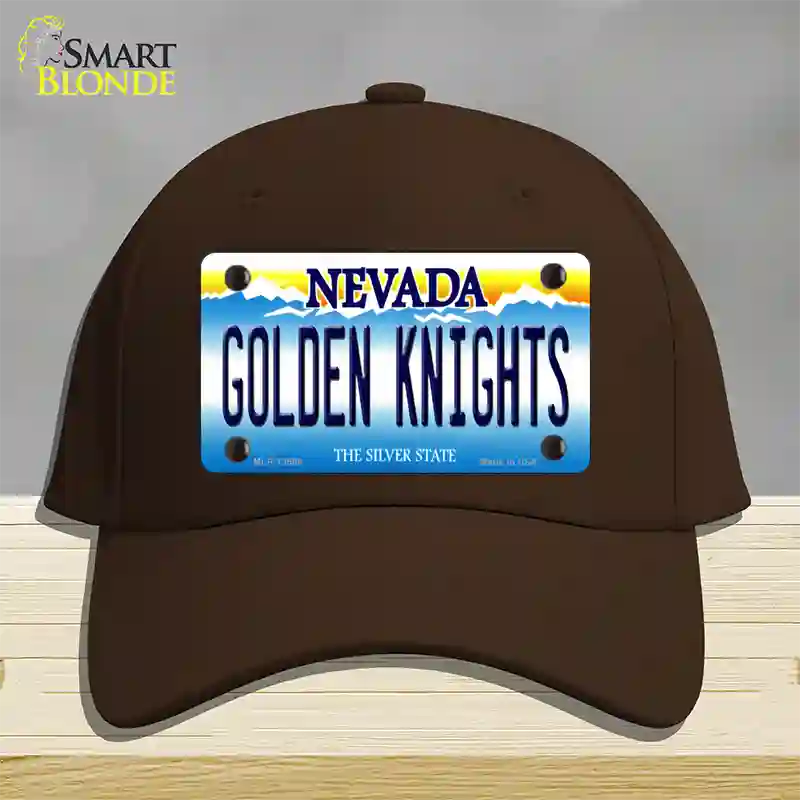 Golden Knights Novelty License Plate Hat Tag Cotton / Dark Brown