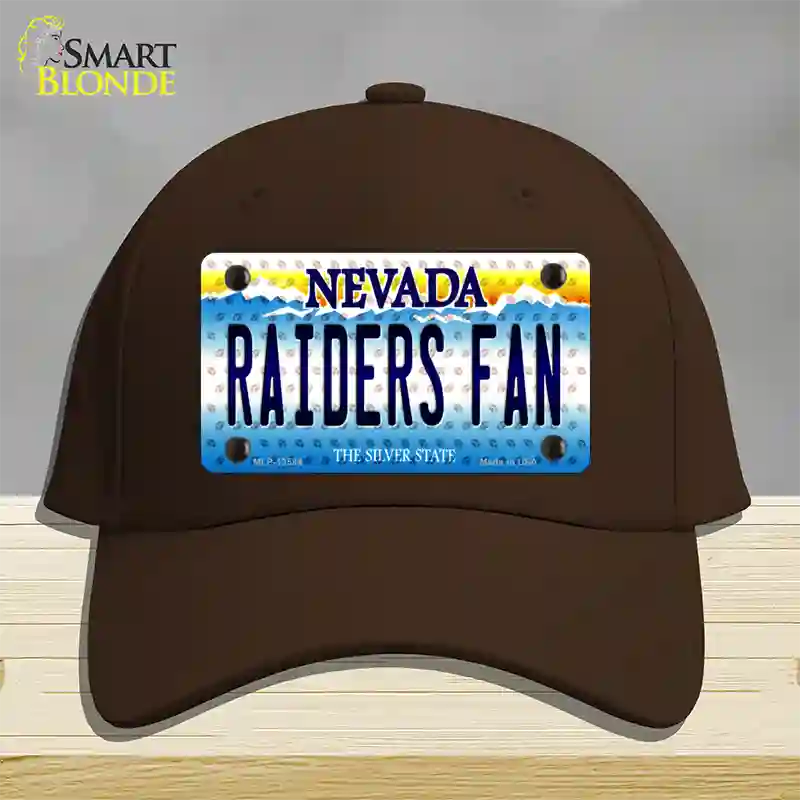 Raiders Fan Nevada Novelty License Plate Hat Tag Cotton / Dark Brown