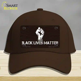 Black Lives Matter Brick Novelty License Plate Hat Tag Cotton / Dark Brown