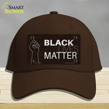 Black Lives Matter Fist Brick Novelty License Plate Hat Tag Cotton / Dark Brown