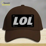 LOL Black Novelty License Plate Hat Tag Cotton / Dark Brown