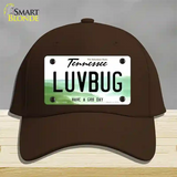 Love Bug Novelty License Plate Hat Tag Cotton / Dark Brown