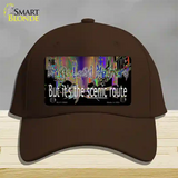 Drugs Lead Nowhere Novelty License Plate Hat Tag Cotton / Dark Brown