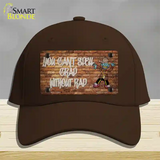 Grad Without Rad Novelty License Plate Hat Tag Cotton / Dark Brown