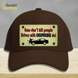 Drivers With Cellphones Do Novelty License Plate Hat Tag Cotton / Dark Brown