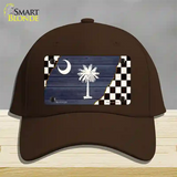 South Carolina Racing Flag Novelty License Plate Hat Tag Cotton / Dark Brown