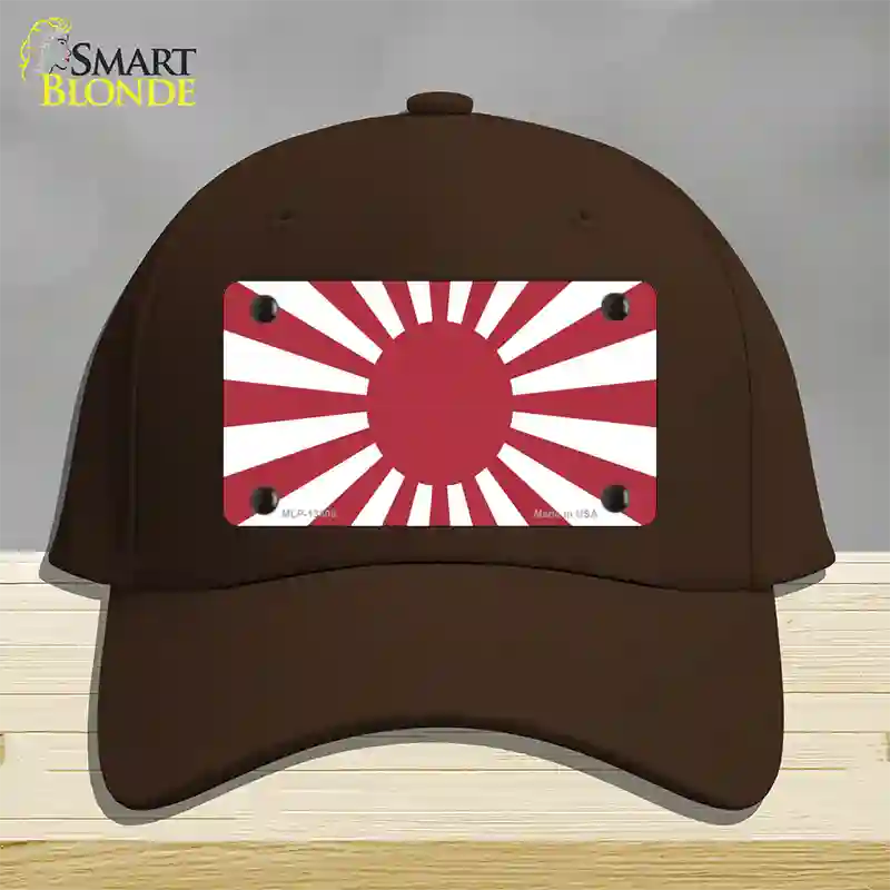 Rising Sun Japan Novelty License Plate Hat Tag Cotton / Dark Brown