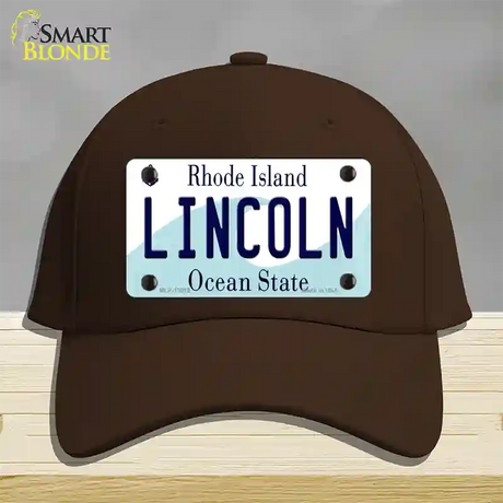 Lincoln Rhode Island Novelty License Plate Hat Novelty License Plate Hat Cotton / Dark Brown