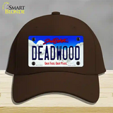 Deadwood South Dakota Novelty License Plate Hat Tag Cotton / Dark Brown