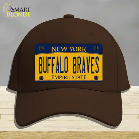 Buffalo Braves New York Novelty License Plate Hat Tag Cotton / Dark Brown