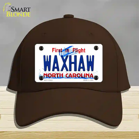 Waxhaw North Carolina Novelty License Plate Hat Tag Cotton / Dark Brown