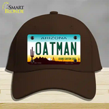 Oatman Arizona Novelty License Plate Hat Tag Cotton / Dark Brown