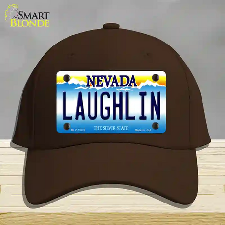 Laughlin Nevada Novelty License Plate Hat Tag Cotton / Dark Brown