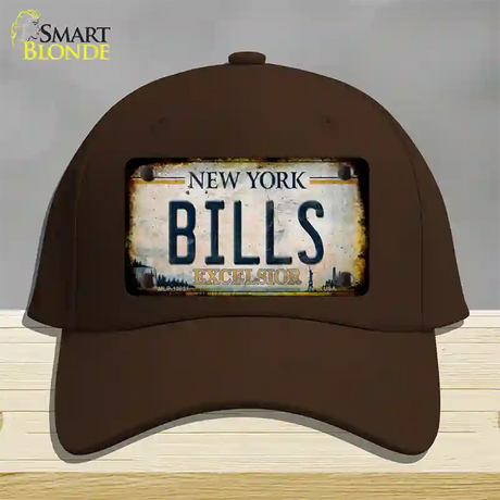 Bills Excelsior New York Rusty Novelty License Plate Hat Tag Cotton / Dark Brown