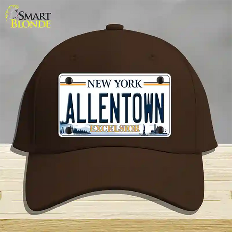 Allentown Excelsior New York Novelty License Plate Hat Tag Cotton / Dark Brown