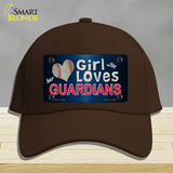 This Girl Loves Guardians Novelty License Plate Hat Tag Cotton / Dark Brown