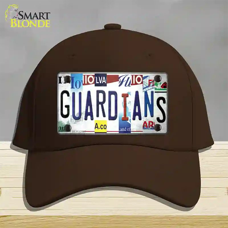 Guardians Strip Art Novelty License Plate Hat Tag Cotton / Dark Brown