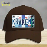 Krakens Strip Art Novelty License Plate Hat Tag Cotton / Dark Brown