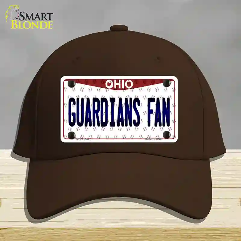 Guardians Fan Ohio Overlay Novelty License Plate Hat Tag Cotton / Dark Brown