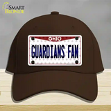 Guardians Fan Ohio Overlay Novelty License Plate Hat Tag Cotton / Dark Brown