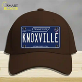 Knoxville Tennessee Blue Novelty License Plate Hat Tag Cotton / Dark Brown