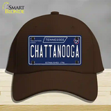 Chattanooga Tennessee Blue Novelty License Plate Hat Tag Cotton / Dark Brown