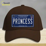 Princess Tennessee Blue Novelty License Plate Hat Tag Cotton / Dark Brown