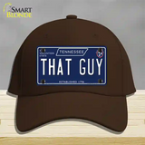 That Guy Tennessee Blue Novelty License Plate Hat Tag Cotton / Dark Brown