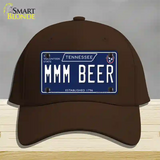 Mmm Beer Tennessee Blue Novelty License Plate Hat Tag Cotton / Dark Brown