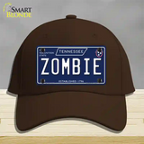 Zombie Tennessee Blue Novelty License Plate Hat Tag Cotton / Dark Brown