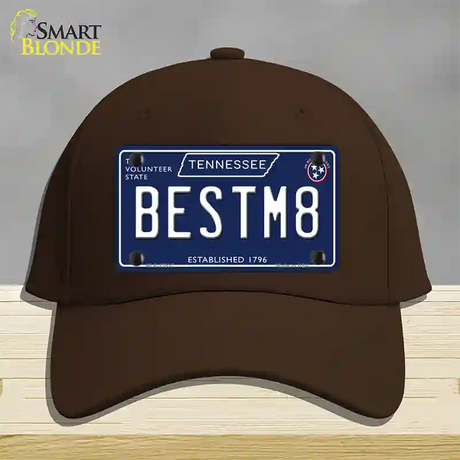 Best M8 Tennessee Blue Novelty License Plate Hat Tag Cotton / Dark Brown