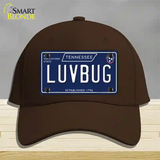 Luv Bug Tennessee Blue Novelty License Plate Hat Tag Cotton / Dark Brown