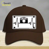 Photography Heart Beat Novelty License Plate Hat Tag Cotton / Dark Brown