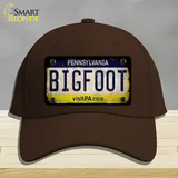 Bigfoot Pennsylvania Novelty License Plate Hat Tag Cotton / Dark Brown