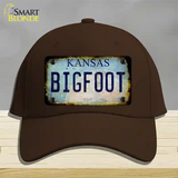 Bigfoot Kansas Novelty License Plate Hat Tag Cotton / Dark Brown