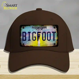 Bigfoot Mississippi Novelty License Plate Hat Tag Cotton / Dark Brown