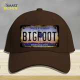 Bigfoot South Carolina Novelty License Plate Hat Tag Cotton / Dark Brown