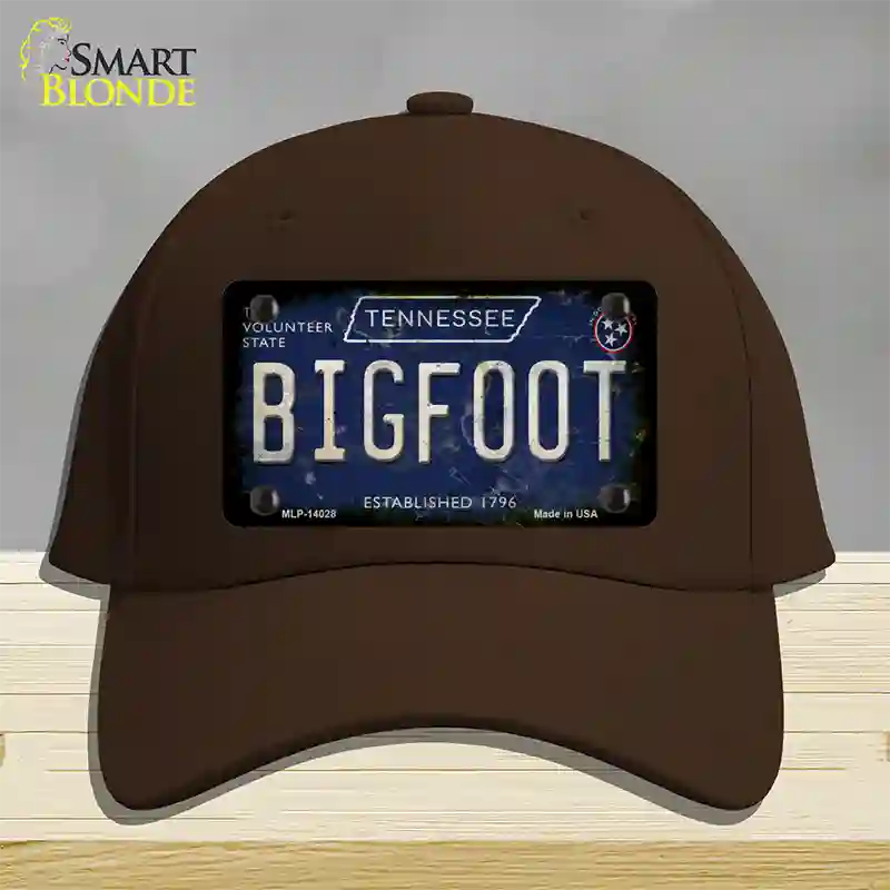 Bigfoot Tennessee Novelty License Plate Hat Tag Cotton / Dark Brown