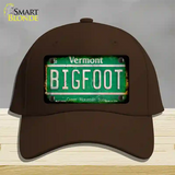 Bigfoot Vermont Novelty License Plate Hat Tag Cotton / Dark Brown