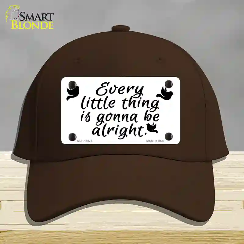 Every Little Thing Novelty License Plate Hat Cotton / Dark Brown