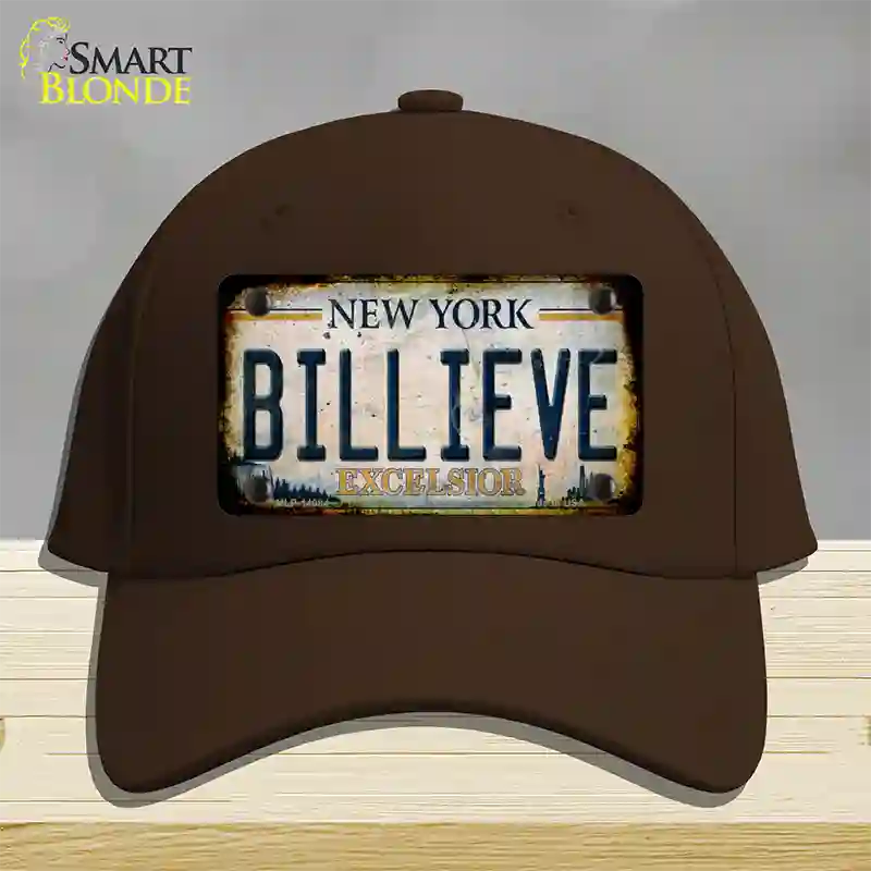 Billieve Excelcior New York Novelty License Plate Hat Cotton / Dark Brown