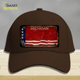 Rusty Michigan Bicentennial 76 Novelty License Plate Hat Cotton / Dark Brown